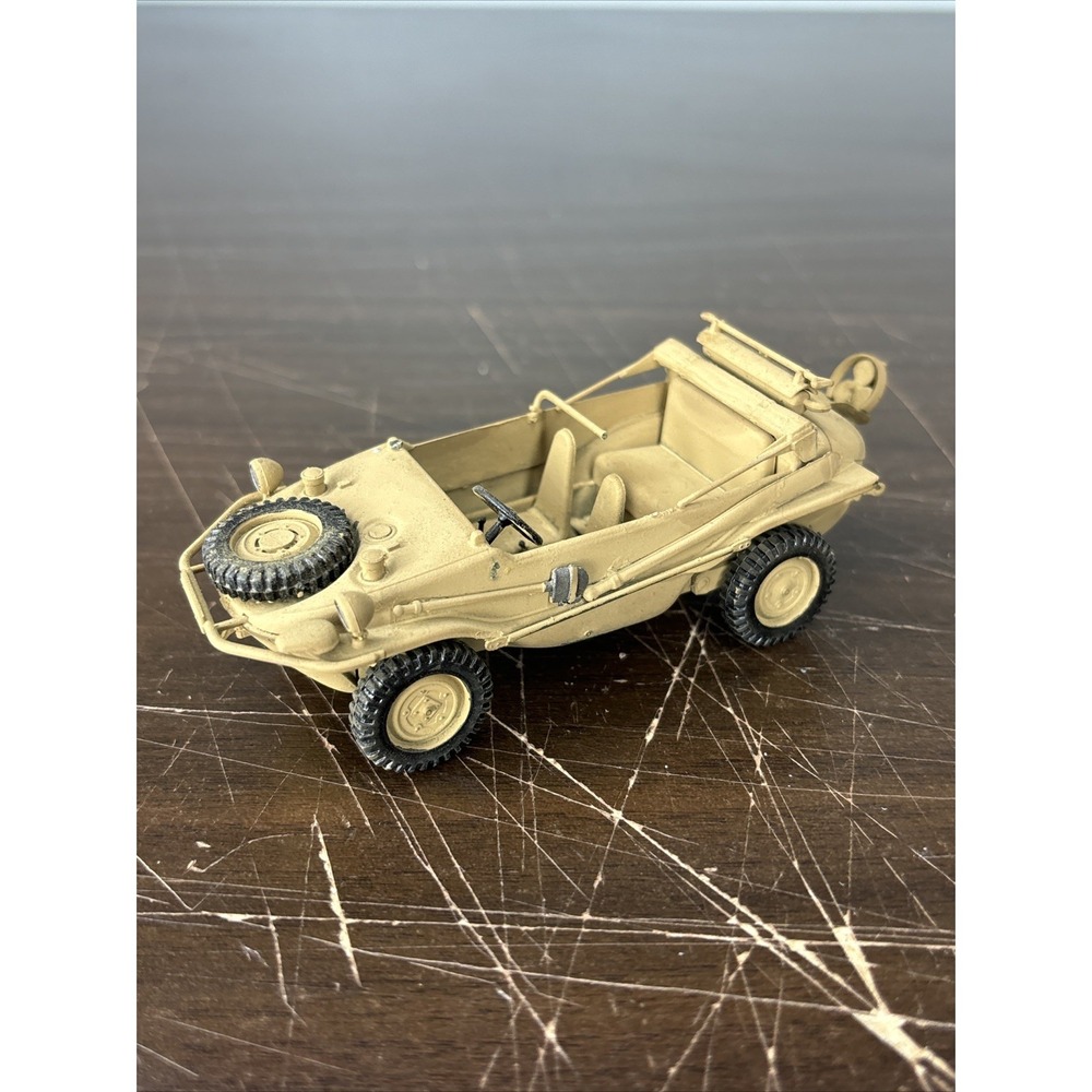 Built 1:35 WWII Tan Desert German‎ Schwimmwagen Painted Italeri Soldier Vehicle
